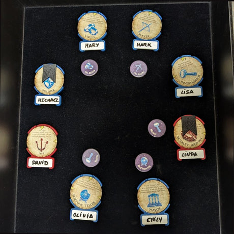 BGExpansions - Blood on the Clocktower: Character Token & Name Tag Trays (23 pieces)